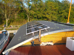 Inselanlage 3 kWp auf Hausboot